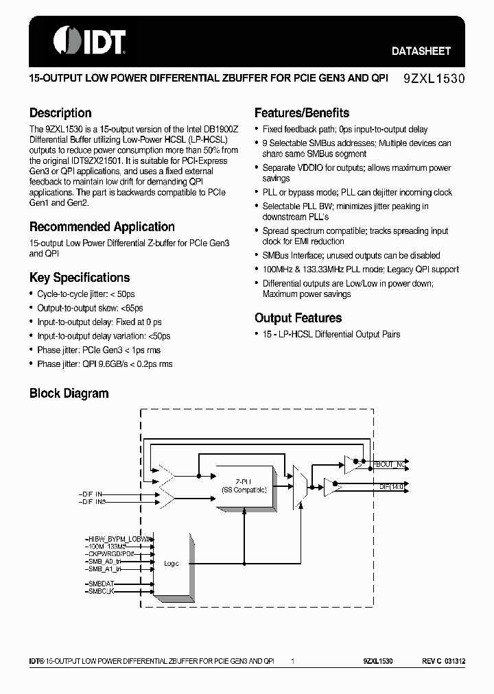 9ZXL1530_8239382.PDF Datasheet