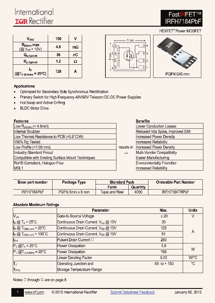 IRFH7184PBF-15_8239621.PDF Datasheet