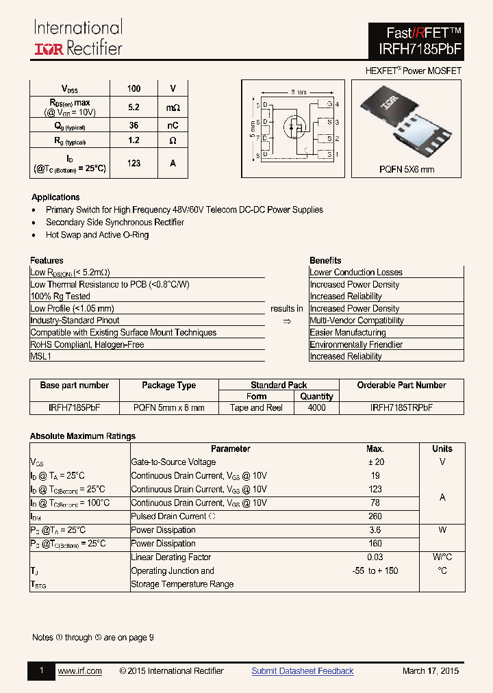 IRFH7185PBF-15_8239623.PDF Datasheet