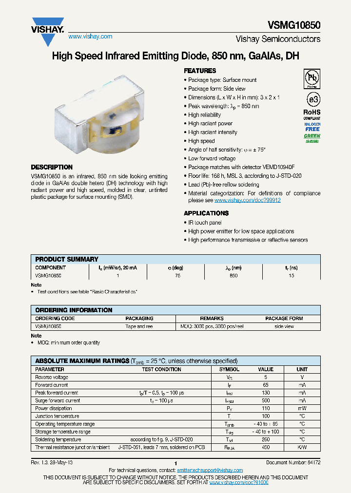 VSMG10850-13_8239832.PDF Datasheet