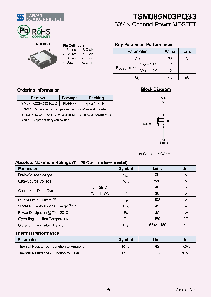 TSM085N03PQ33_8239952.PDF Datasheet