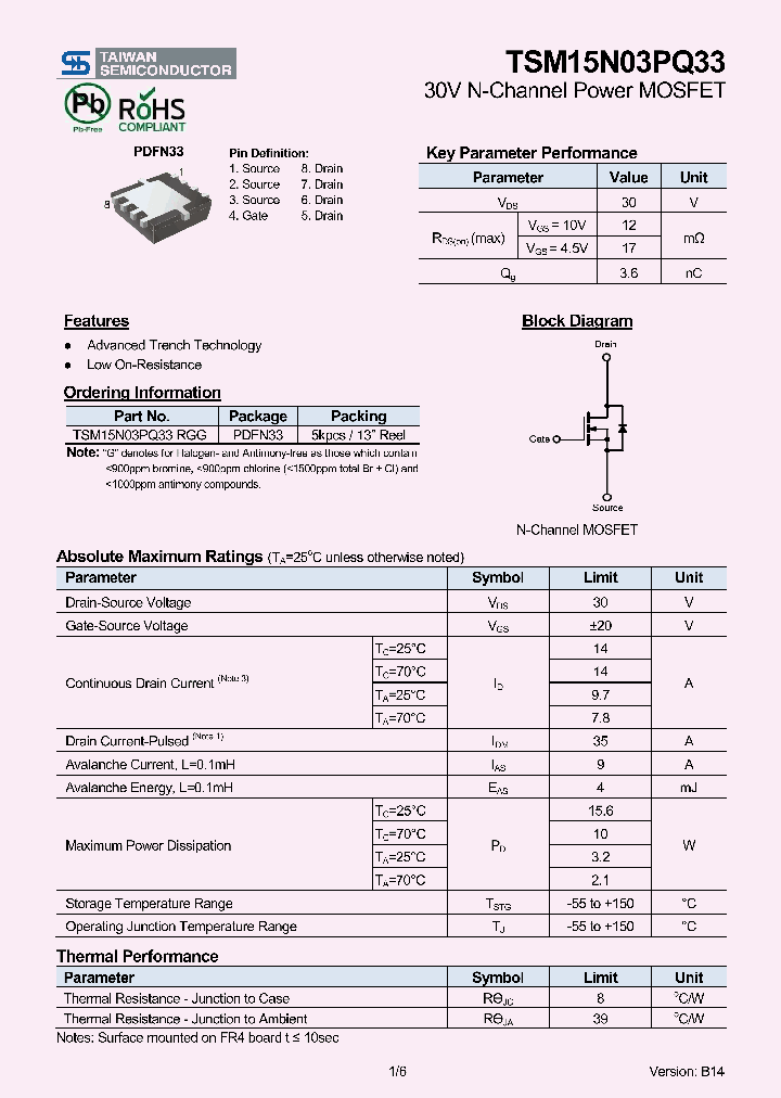 TSM15N03PQ33_8239951.PDF Datasheet