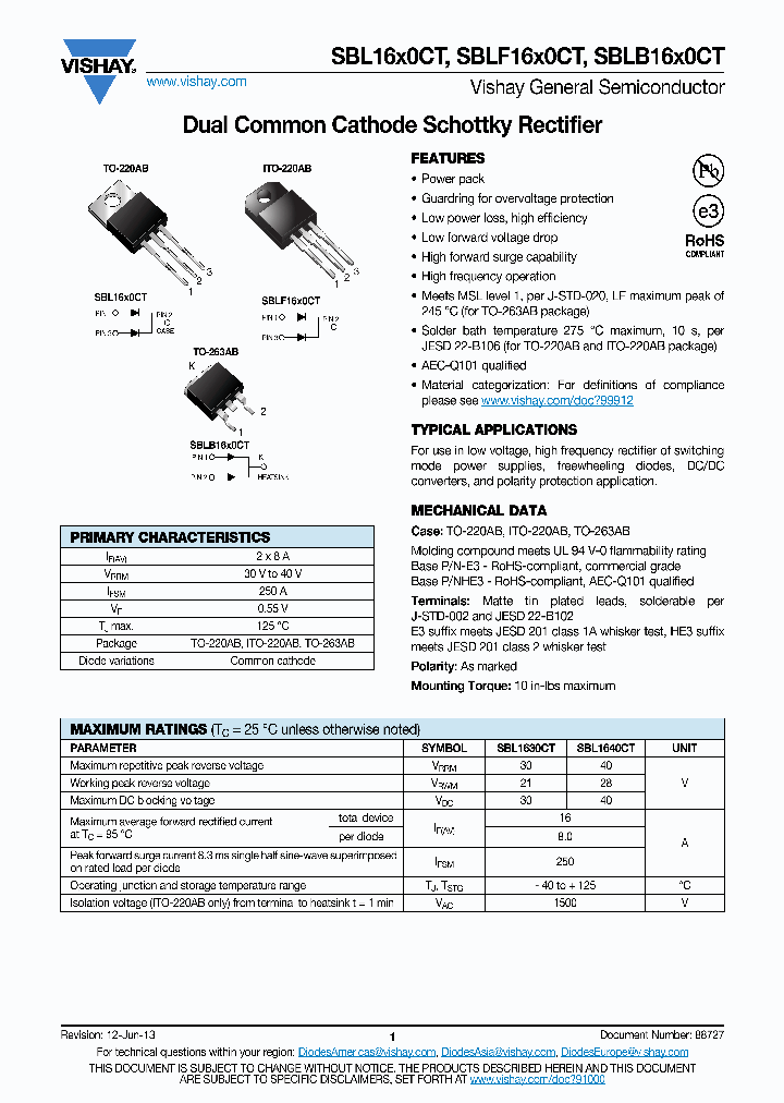 SBL1630CT-E3_8239981.PDF Datasheet