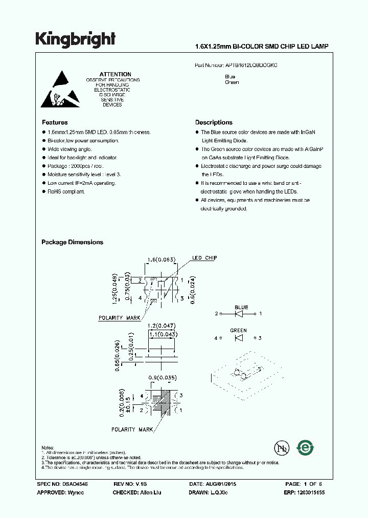 APTB1612LQBDCGKC_8240774.PDF Datasheet