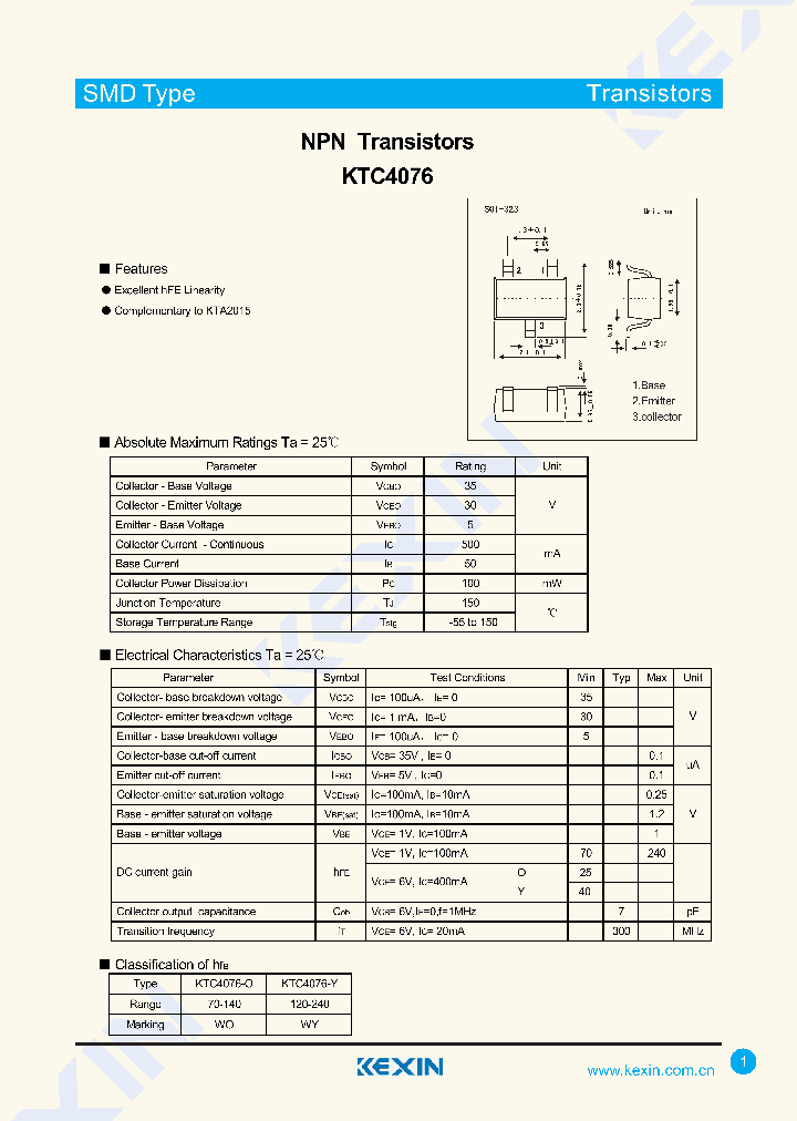 KTC4076-O_8240848.PDF Datasheet