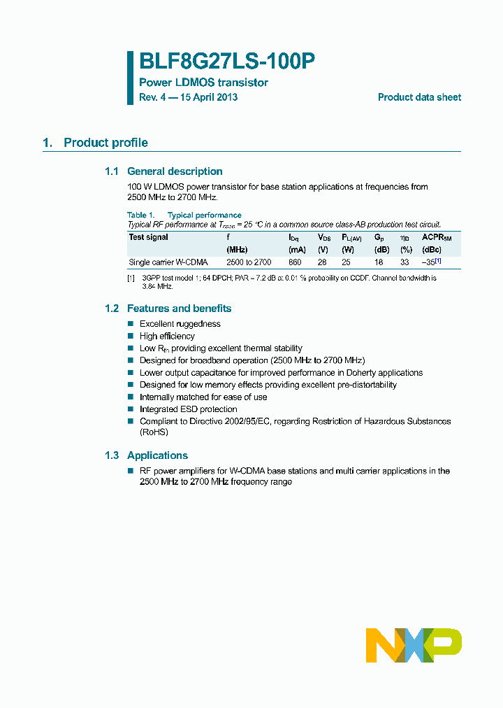 BLF8G27LS-100P-15_8241120.PDF Datasheet