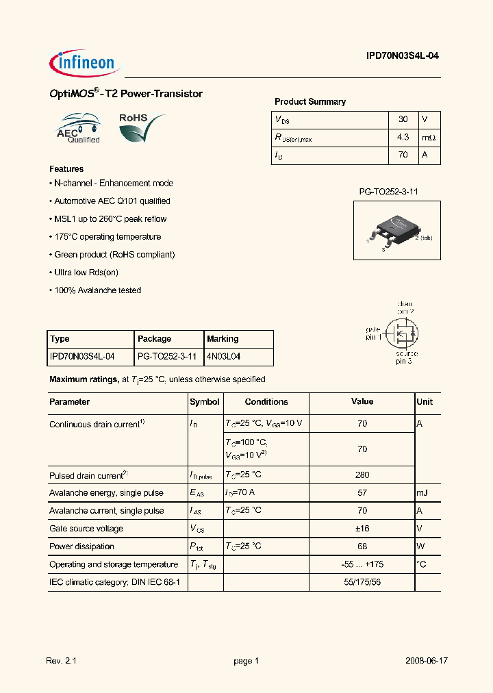 IPD70N03S4L-04-08_8241551.PDF Datasheet