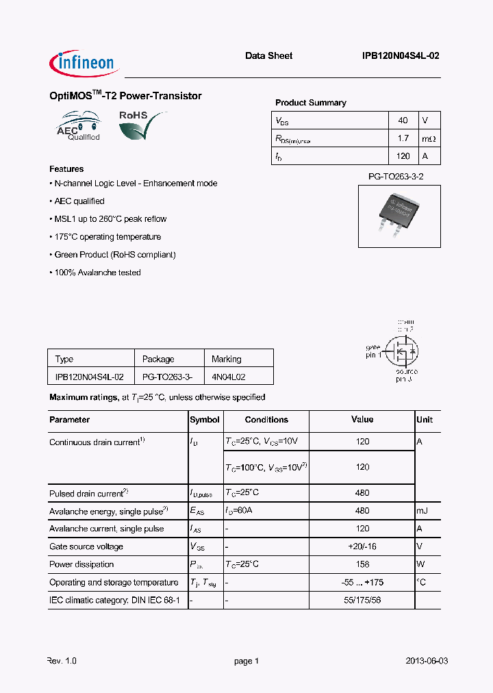 IPB120N04S4L-02_8241548.PDF Datasheet
