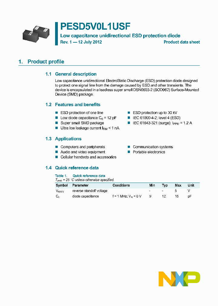 PESD5V0L1USF-15_8241624.PDF Datasheet