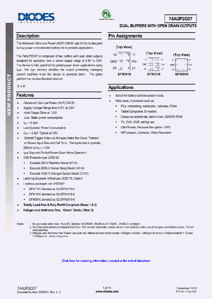 74AUP2G07FZ4-7_8241906.PDF Datasheet