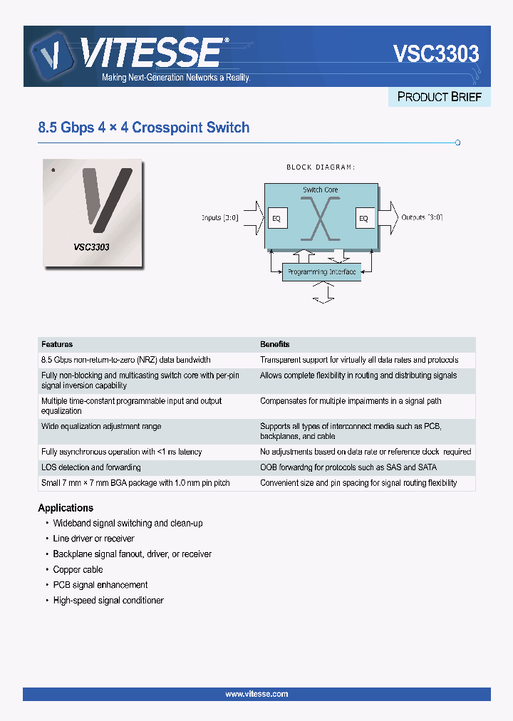 VSC3303XHV_8242415.PDF Datasheet
