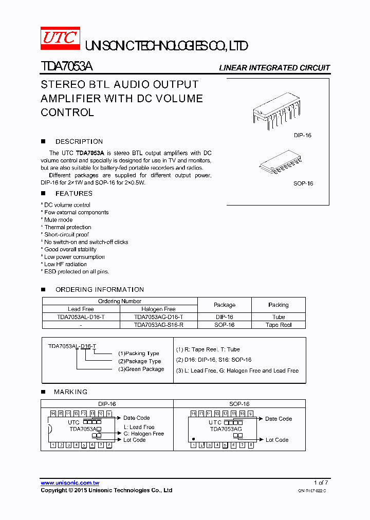 TDA7053AG-D16-T_8243444.PDF Datasheet