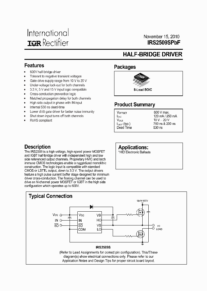 IRS2509SPBF_8243542.PDF Datasheet