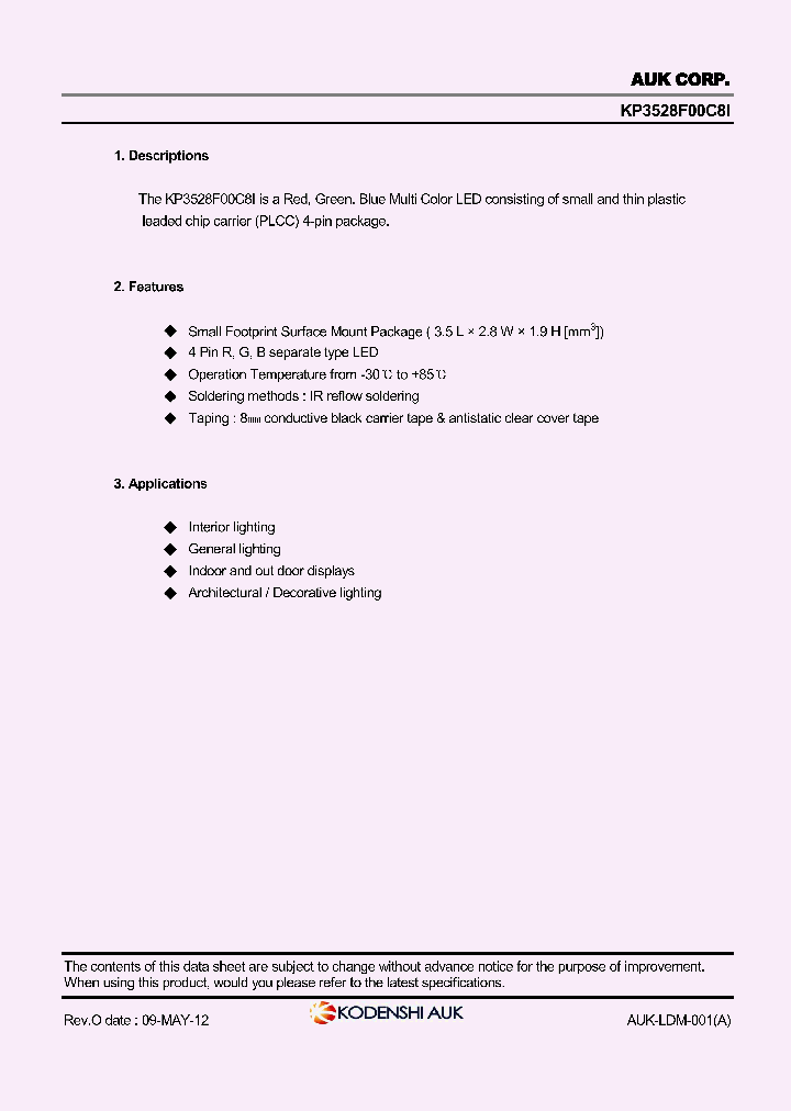 KP3528F00C8I_8243637.PDF Datasheet