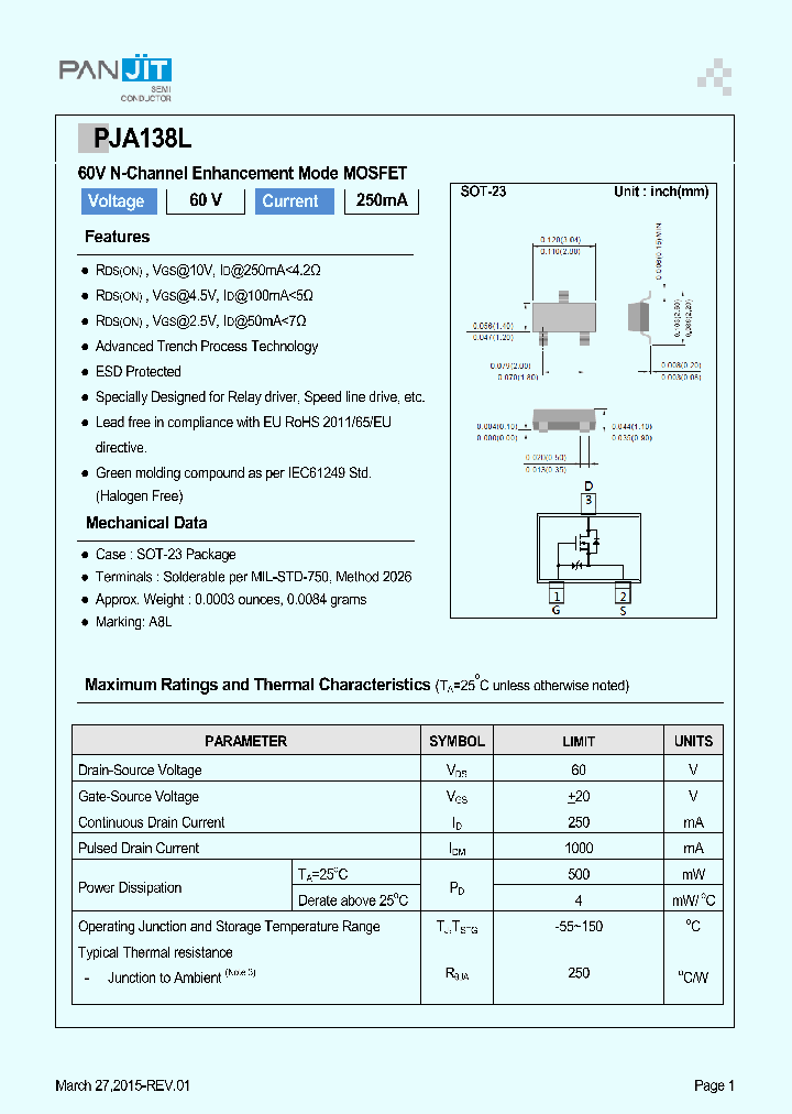 PJA138L_8243727.PDF Datasheet