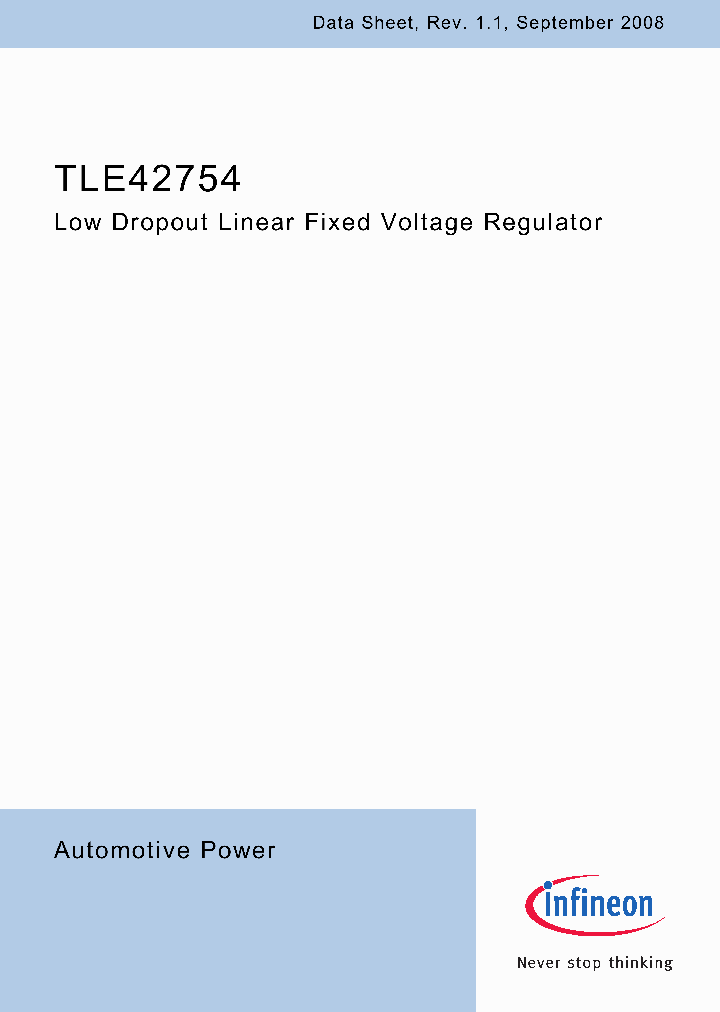 TLE42754G_8244224.PDF Datasheet