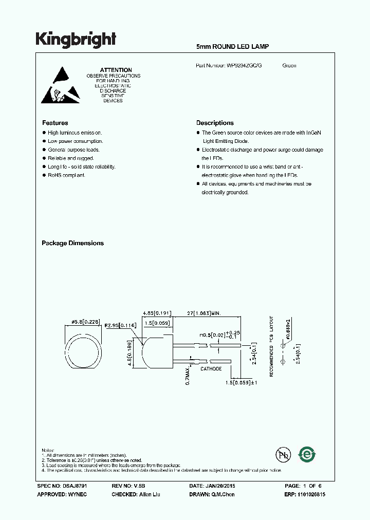 WP9294ZGC-G-15_8245147.PDF Datasheet