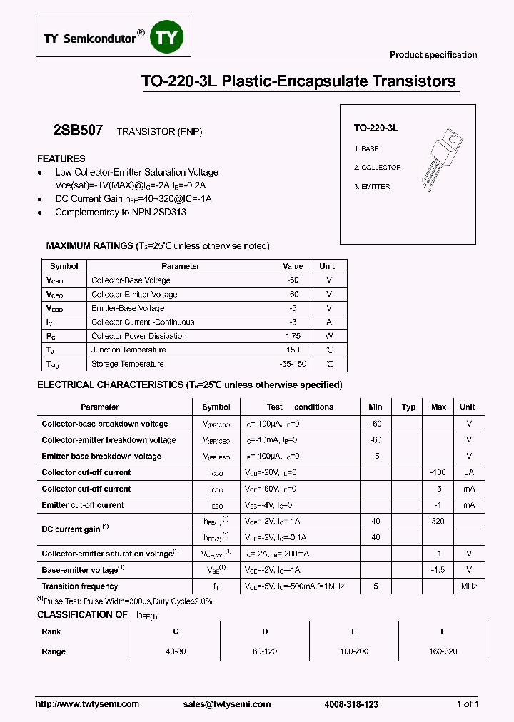 2SB507_8245150.PDF Datasheet