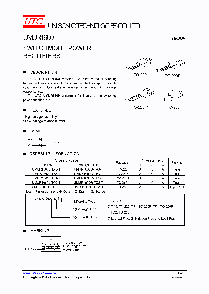 UMUR1660L-TF1-T_8245257.PDF Datasheet
