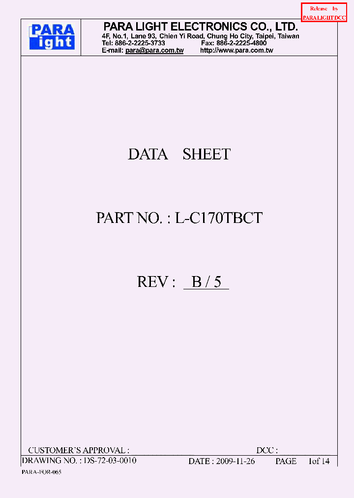 L-C170TBCT_8246107.PDF Datasheet