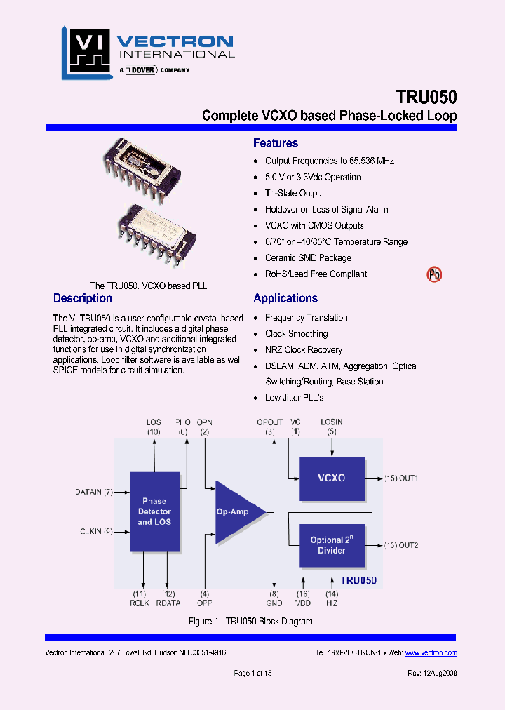 TRU050_8246350.PDF Datasheet