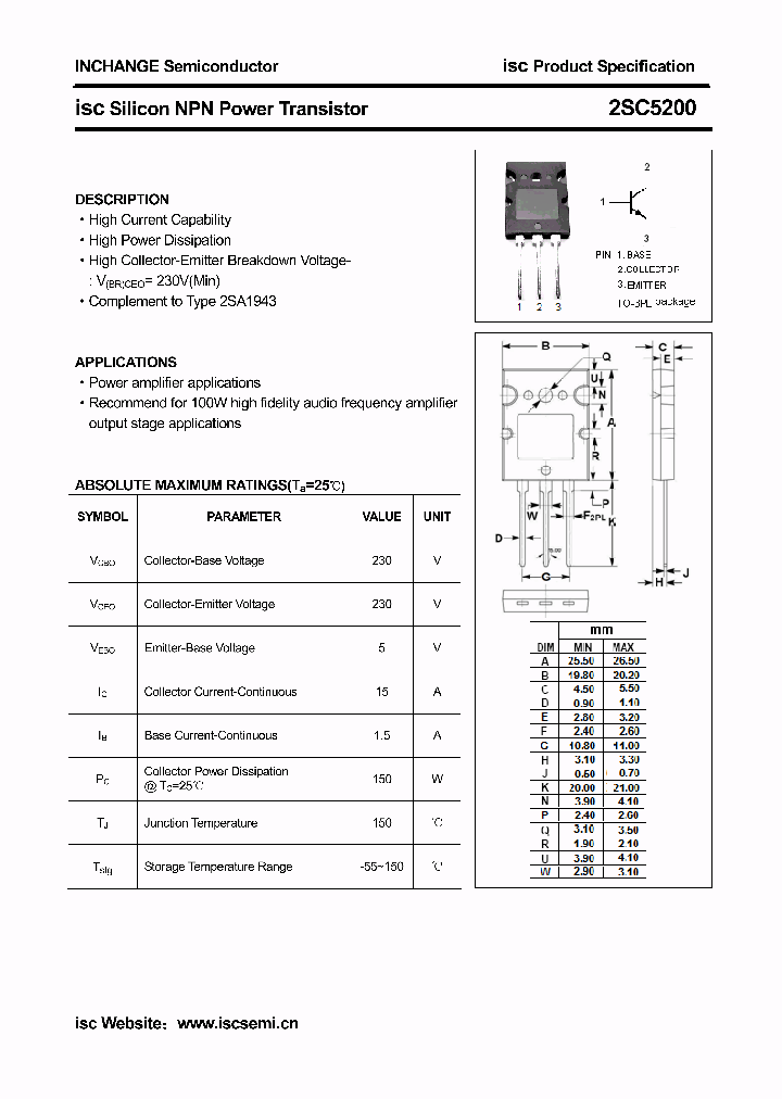 2SC5200_8246669.PDF Datasheet