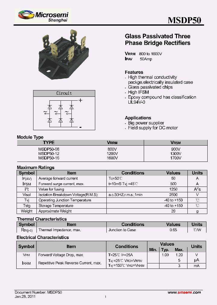 MSDP50-16_8247707.PDF Datasheet