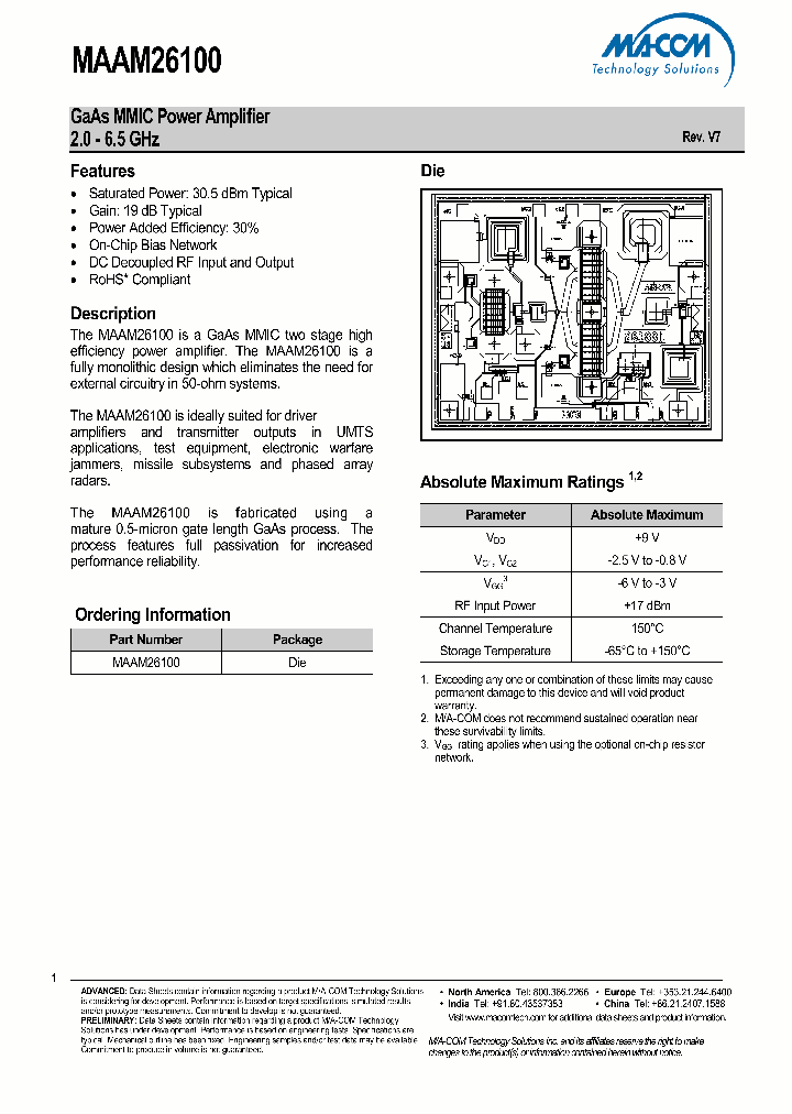 MAAM26100_8247776.PDF Datasheet