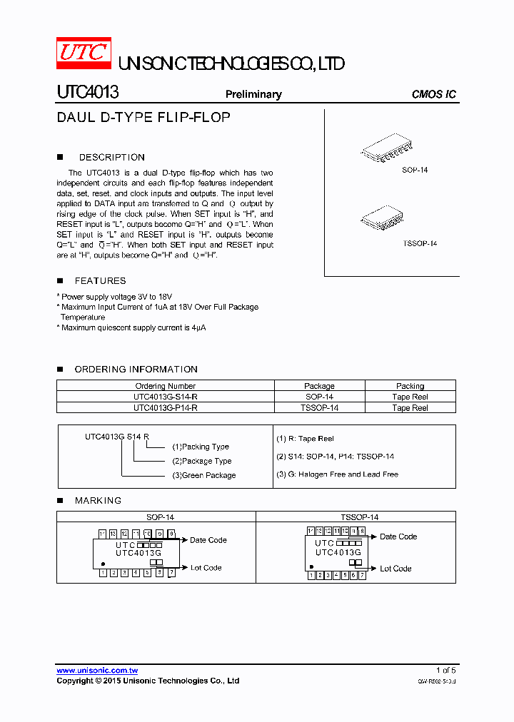 UTC4013-15_8247916.PDF Datasheet