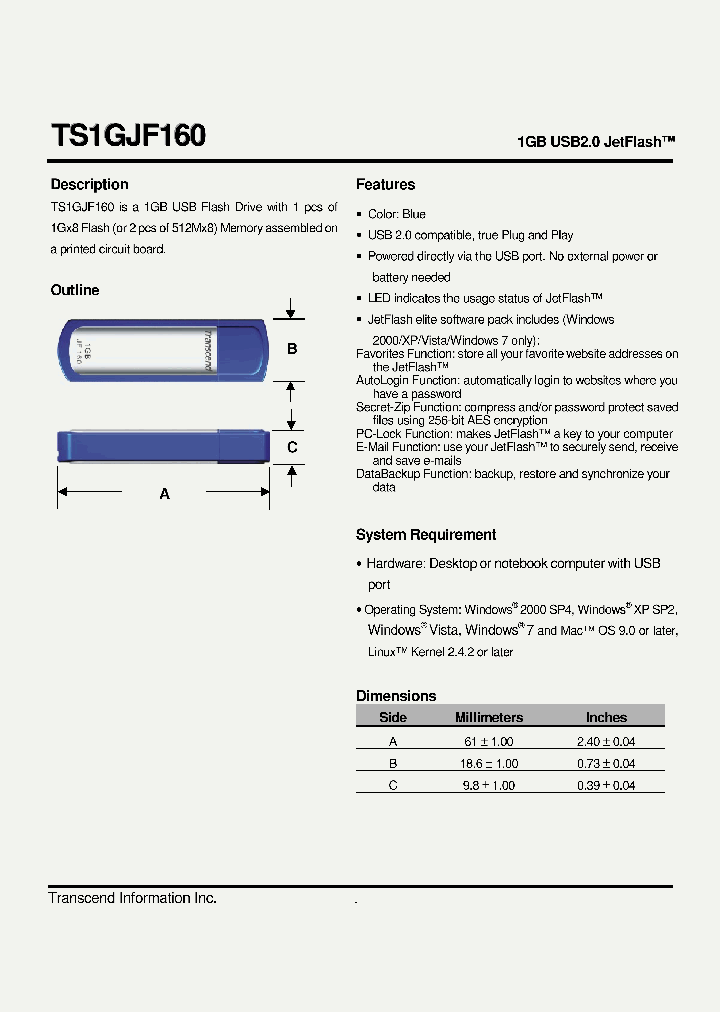 TS1GJF160_8248215.PDF Datasheet