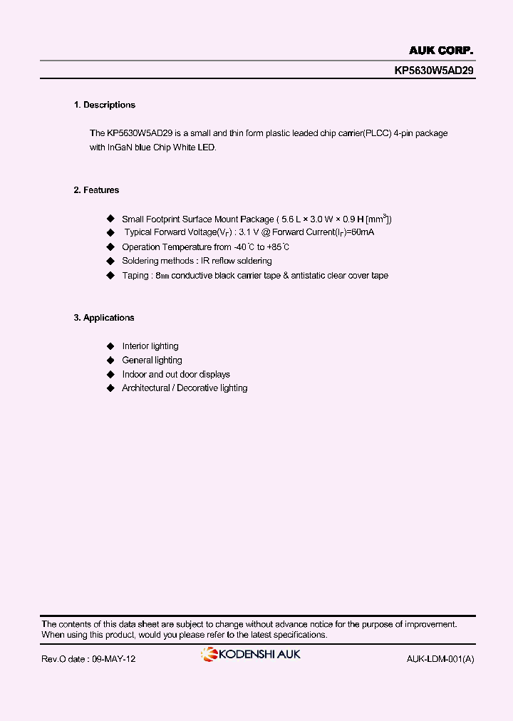 KP5630W5AD29_8248501.PDF Datasheet