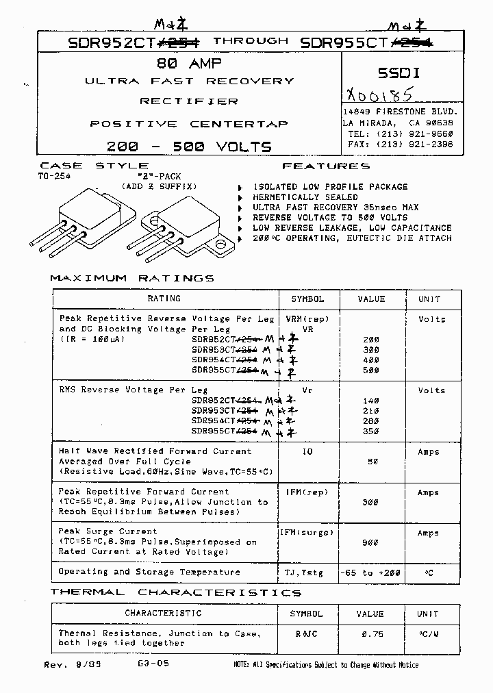 SDR952CT_7848796.PDF Datasheet