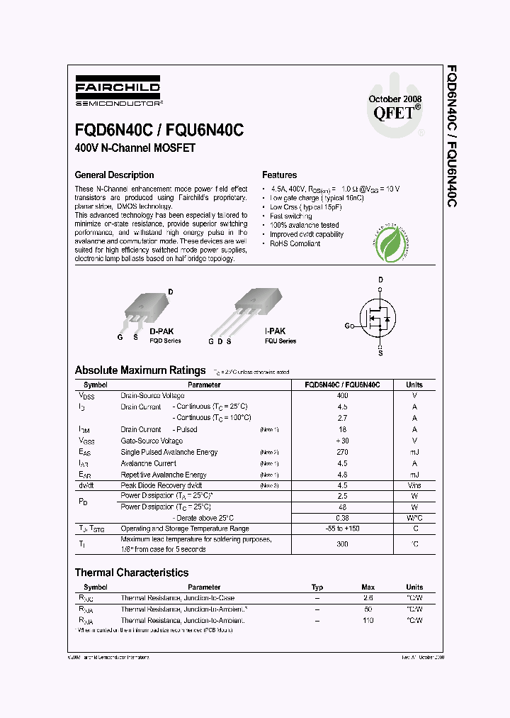 FQD6N40C-08_8249618.PDF Datasheet