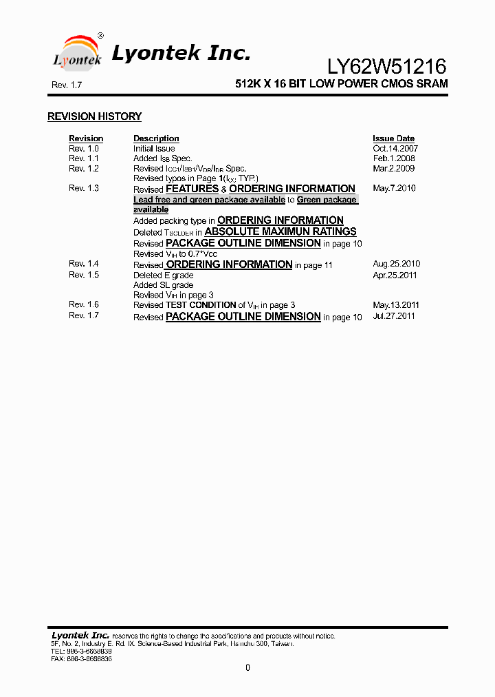 LY62W51216GL-55LLI_8251303.PDF Datasheet