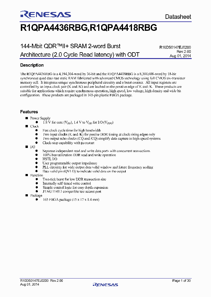 R1QPA4418RBG-33IB0_8251431.PDF Datasheet