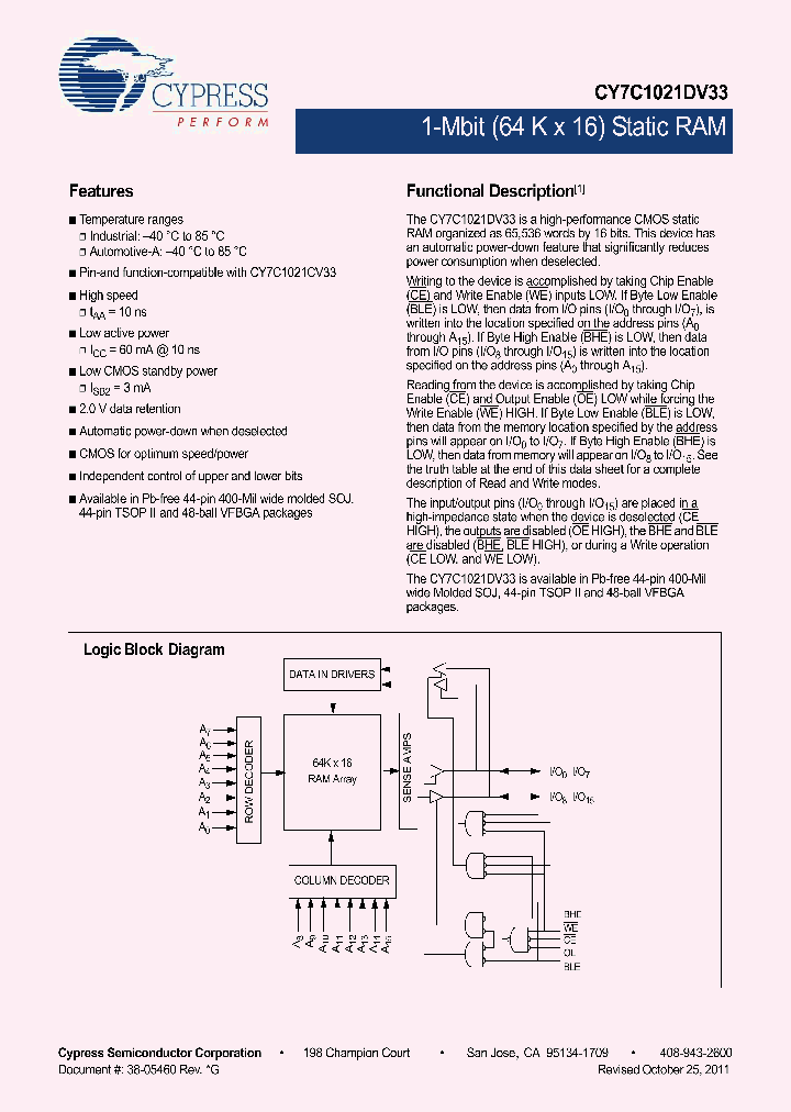 CY7C1021DV33-10VXI_8252127.PDF Datasheet