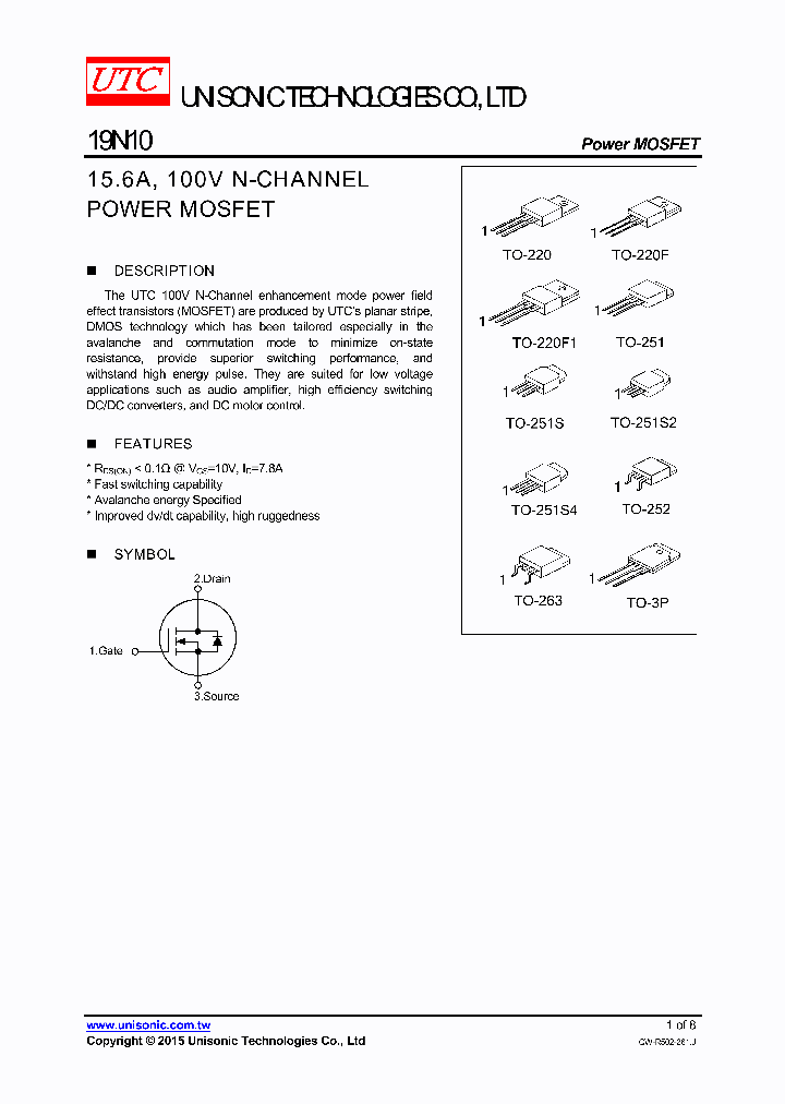 19N10G-T3P-T_8252370.PDF Datasheet