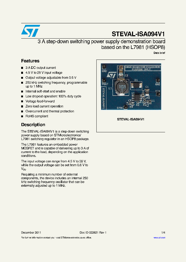 STEVAL-ISA094V1_8252489.PDF Datasheet