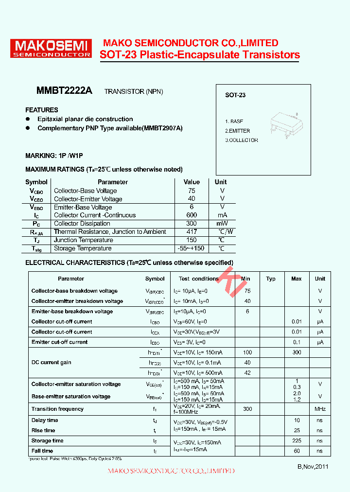 MMBT2222_8252617.PDF Datasheet