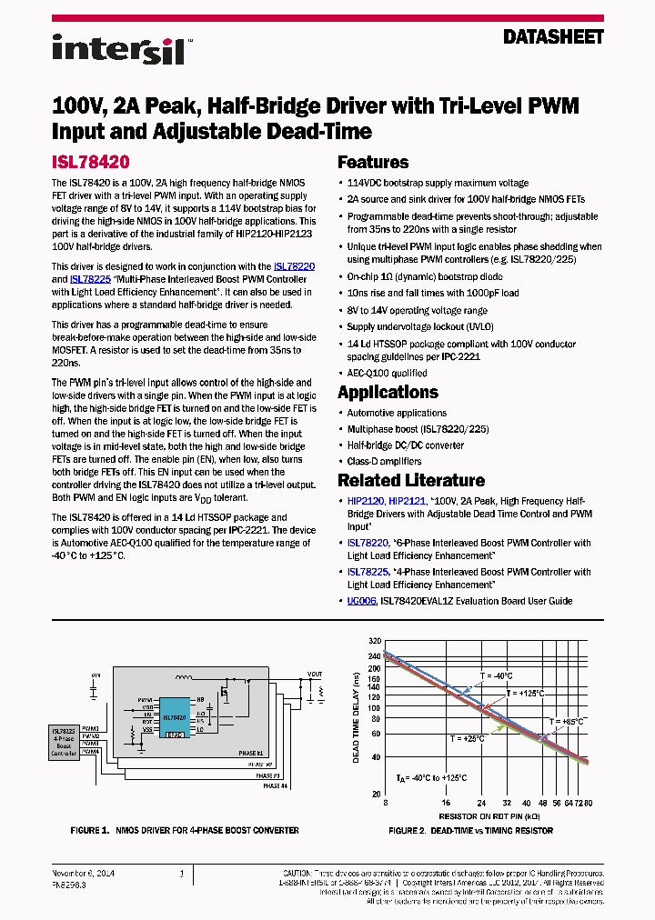 ISL78420AVEZ_8253102.PDF Datasheet