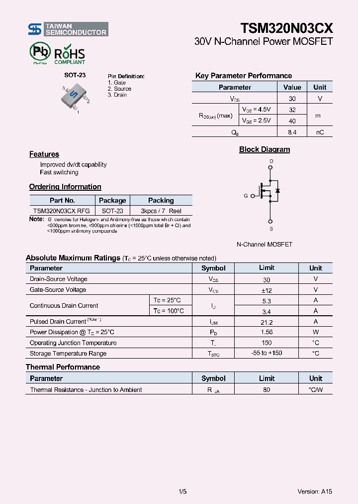 TSM320N03CX_8253578.PDF Datasheet