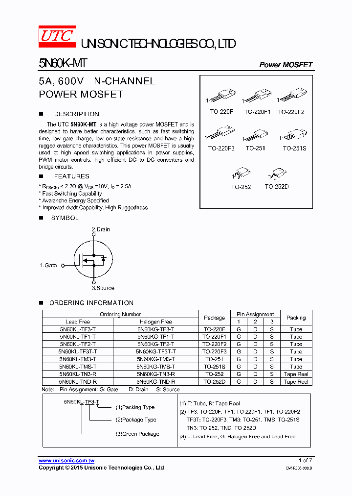 5N60KG-TF3-T_8253928.PDF Datasheet