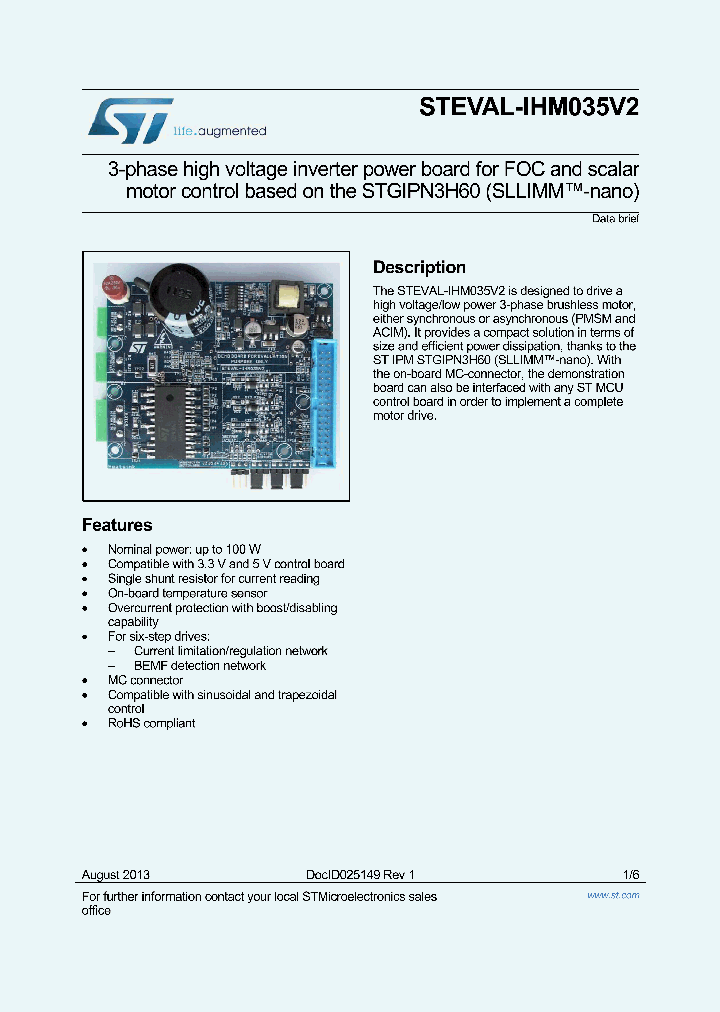 STEVAL-IHM035V2_8254178.PDF Datasheet
