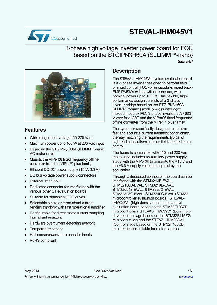 STEVAL-IHM045V1_8254182.PDF Datasheet