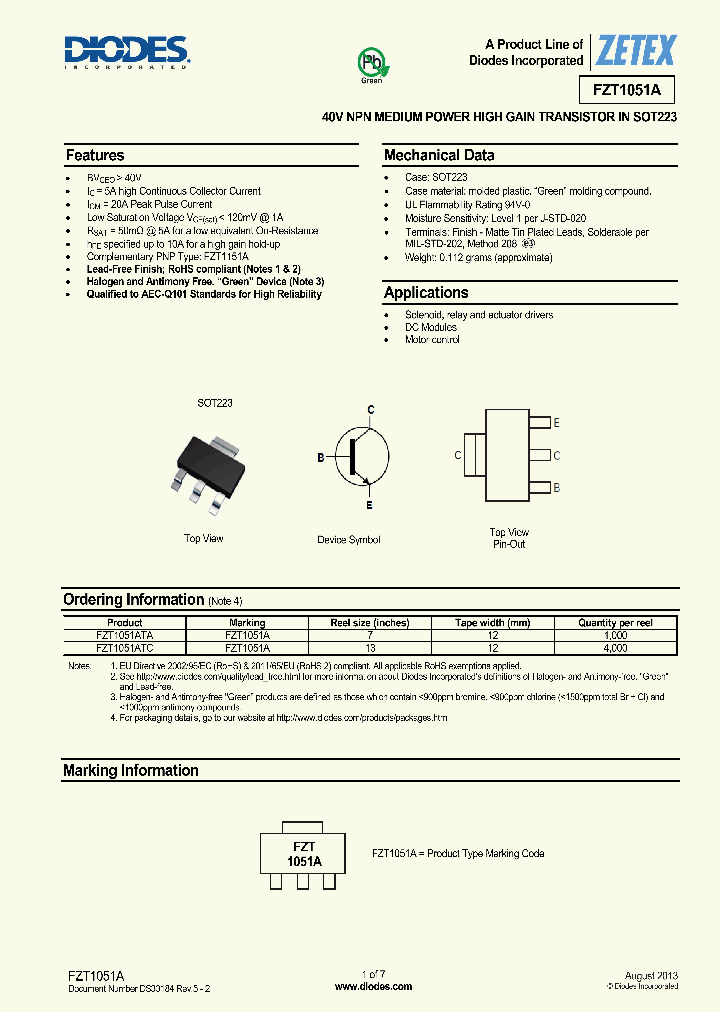 FZT1051ATA_8255436.PDF Datasheet