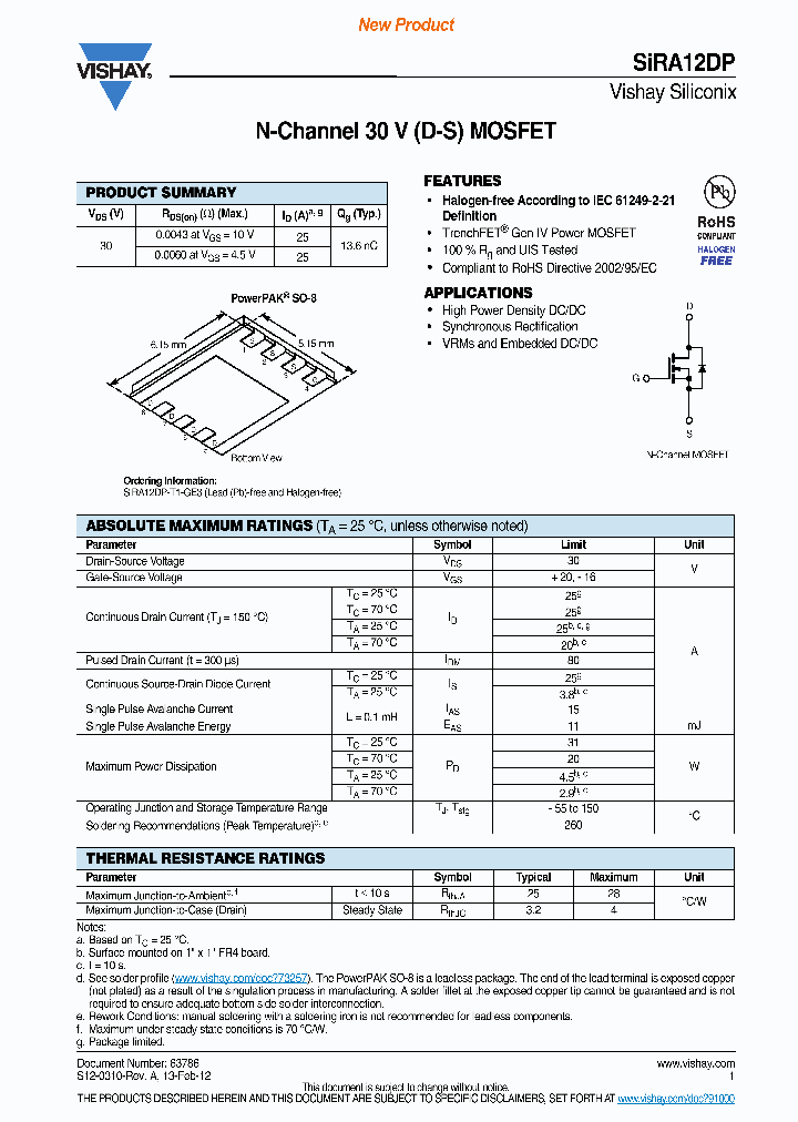 SIRA12DP_8255451.PDF Datasheet