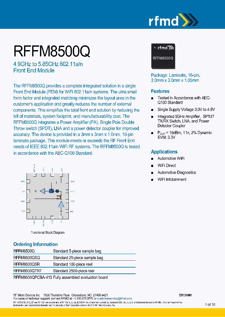 RFFM8500QTR7_8255616.PDF Datasheet