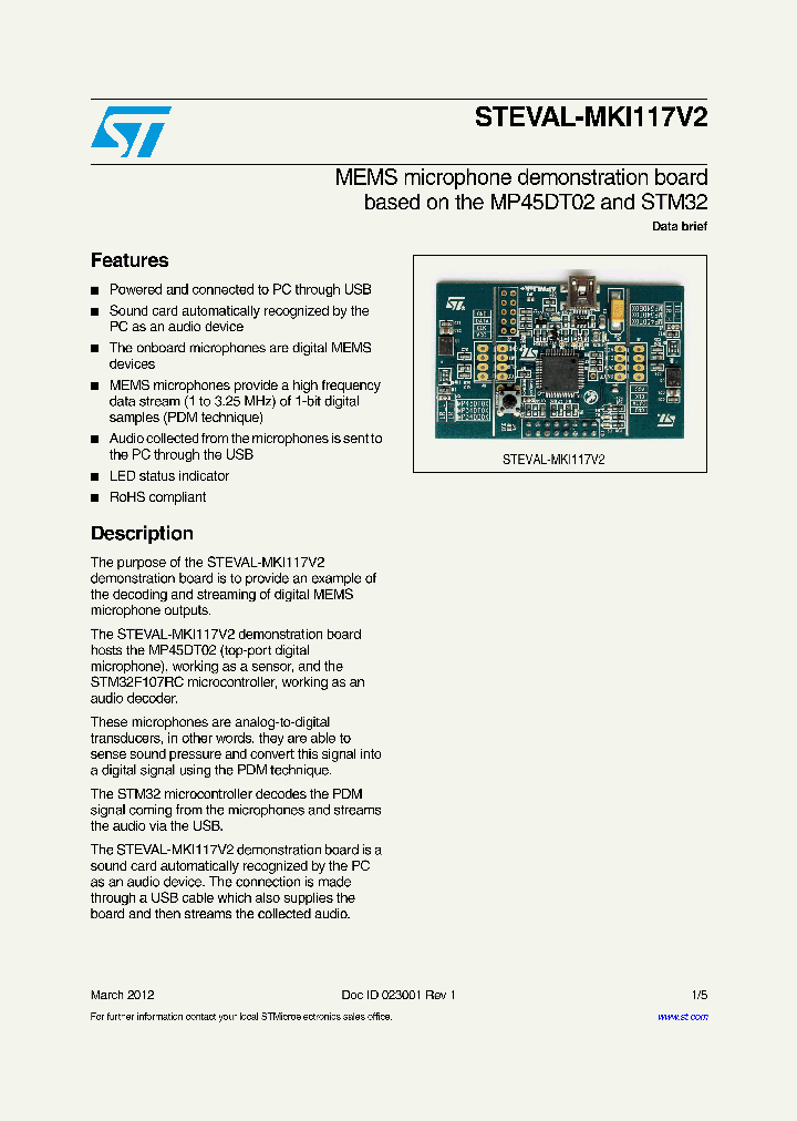 STEVAL-MKI117V2_8255516.PDF Datasheet