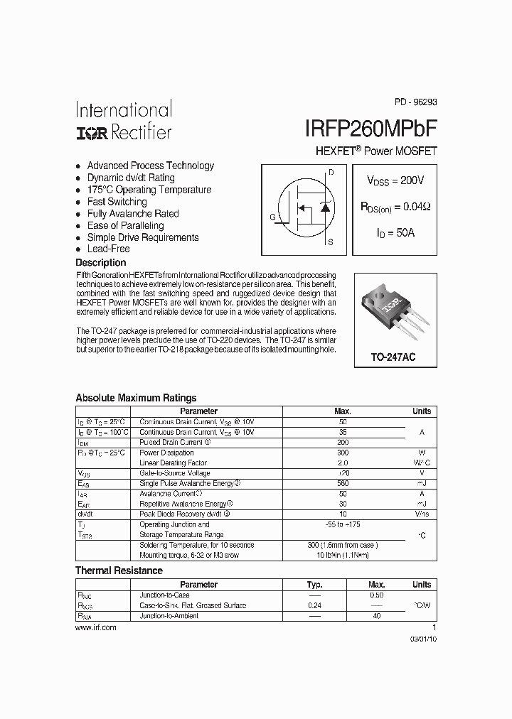 IRFP260MPBF-15_8256054.PDF Datasheet