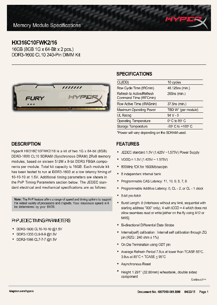 HX316C10FWK2-16_8256007.PDF Datasheet